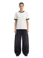 BLANK RINGER TEE - WHITE