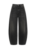 DENIM JEANS-BALLON FIT BLACK (UNISEX)