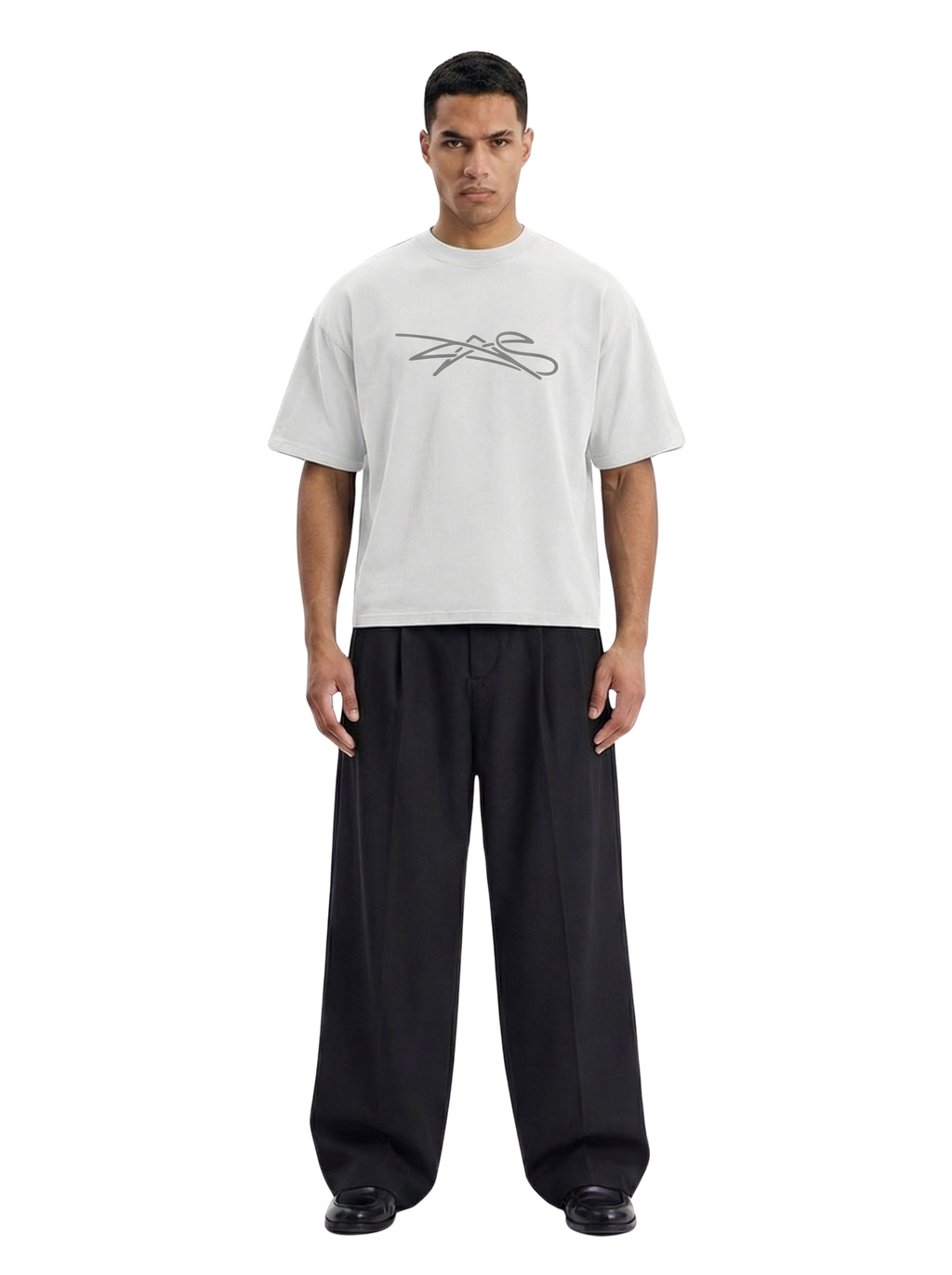 KAOS BOXY TEE - WHITE
