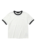 BLANK RINGER TEE - WHITE