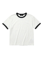 BLANK RINGER TEE - WHITE