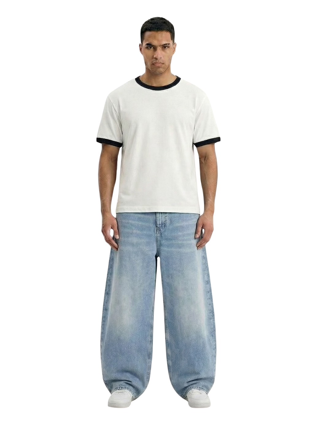 DENIM JEANS-BALLON FIT LIGHT BLUE (UNISEX)