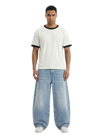 DENIM JEANS-BALLON FIT LIGHT BLUE (UNISEX)