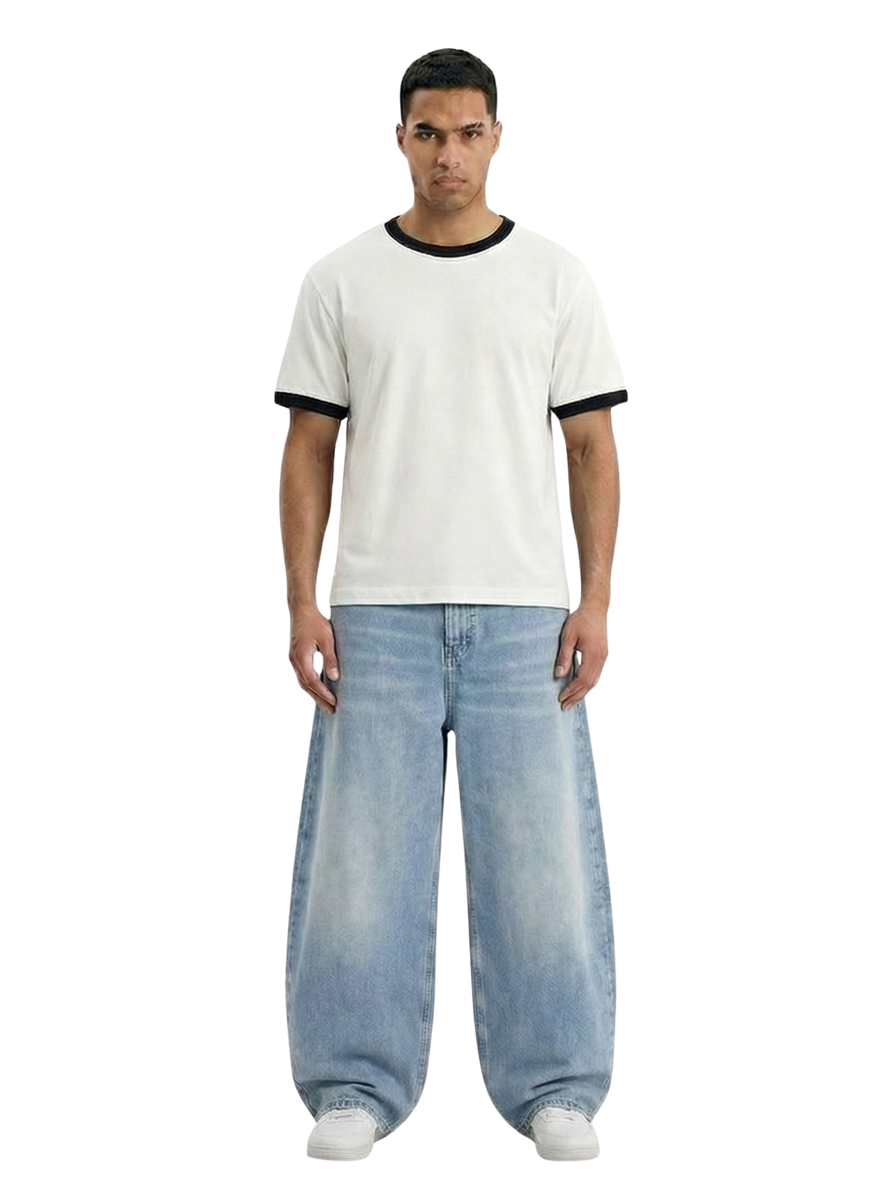 DENIM JEANS-BALLON FIT LIGHT BLUE (UNISEX)