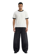 BLANK RINGER TEE - WHITE