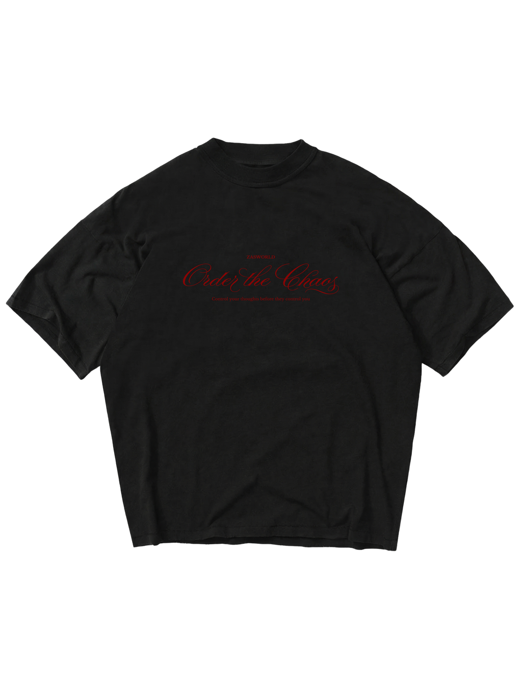 ORDER THE CHAOS TEE - BLACK