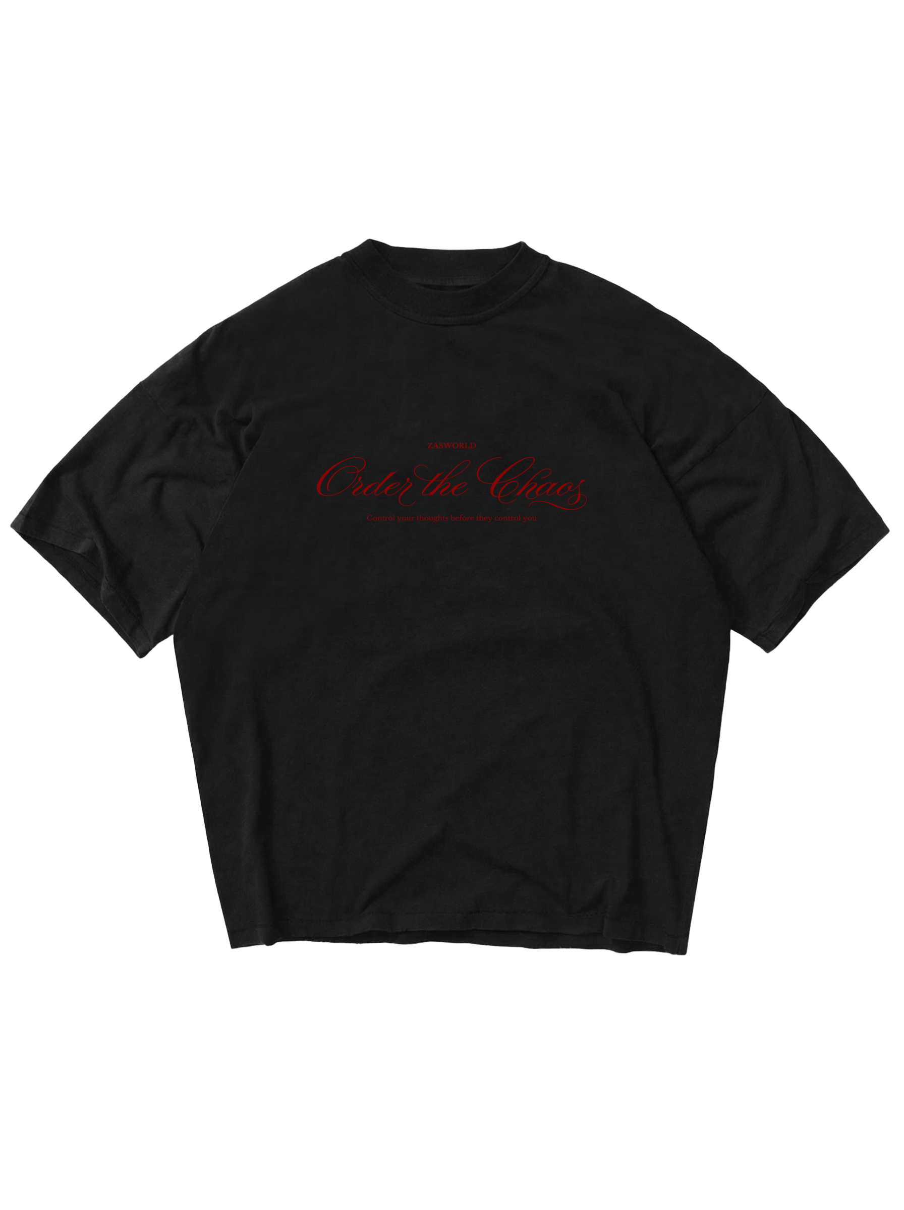 ORDER THE CHAOS TEE - BLACK